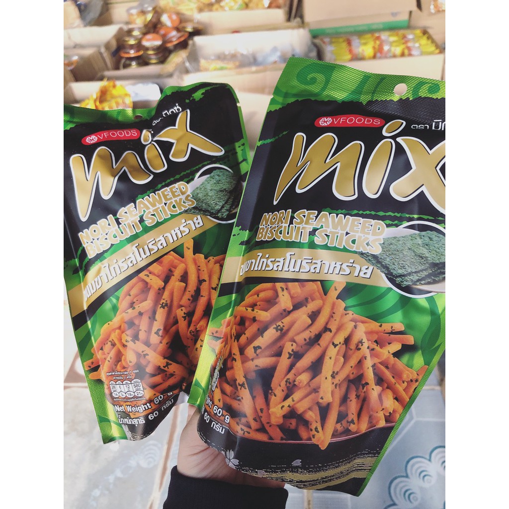 Snack Tăm Cay MIX FREESHIP Bim Bim Que MIX Vị Ớt Cay Thái Lan Gói 60g