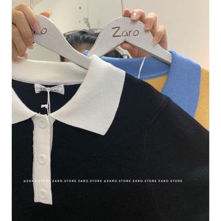 Đầm polo len tăm