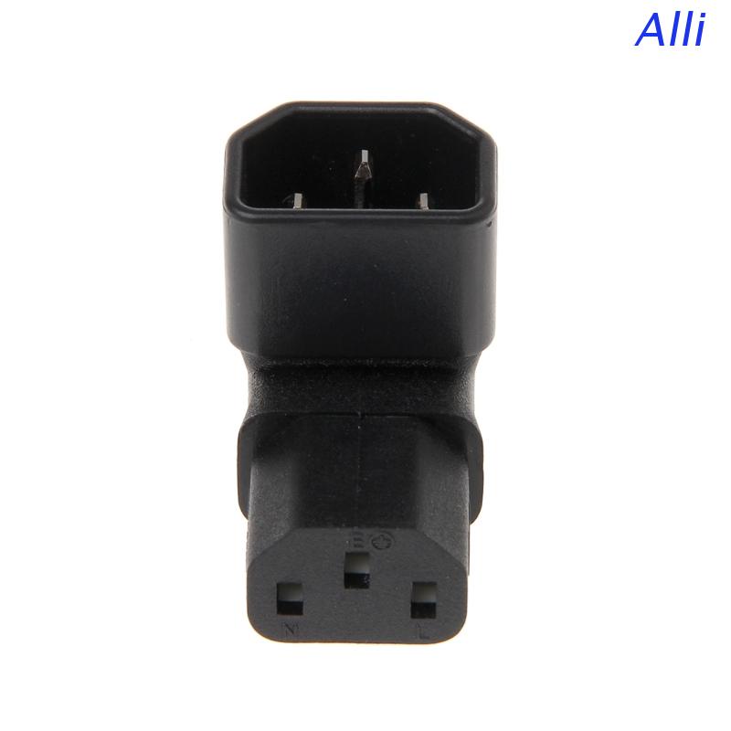 Bộ Chuyển Đổi Nguồn Điện AC 3 Pin IEC 320 C14 Male Sang C13 Female