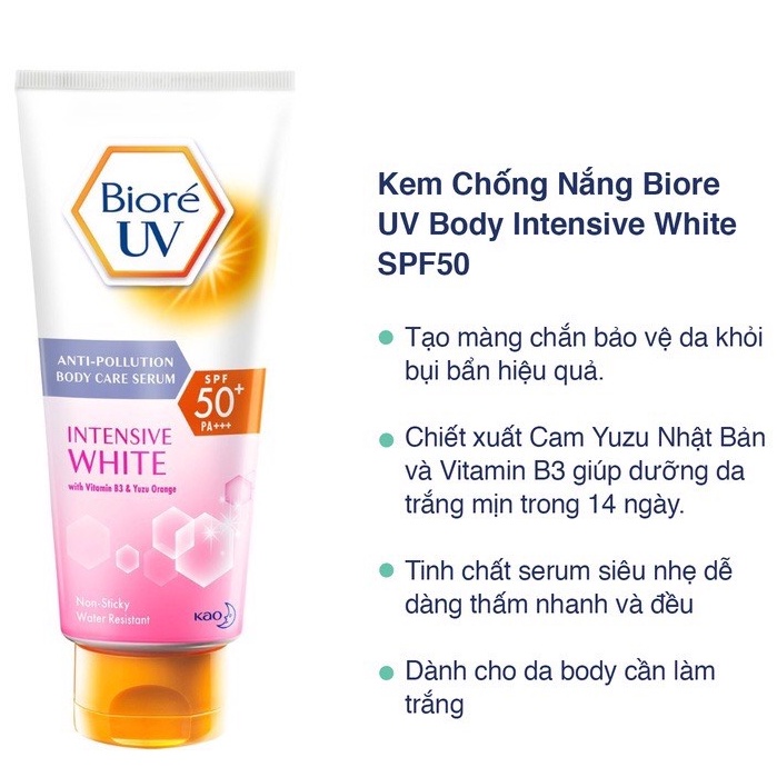 kem Biore UV Chống Nắng Body SPF50