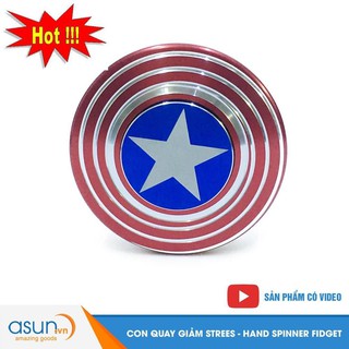 Con Quay Giảm Stress Captian Hiệu Ứng Ảo Hand Spinner - Fidget Spinner