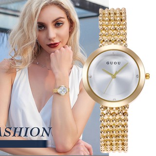 (Đẳng Cấp) Đồng hồ nữ GUOU Luxury G7406 - Dây Charm Sang Trọng