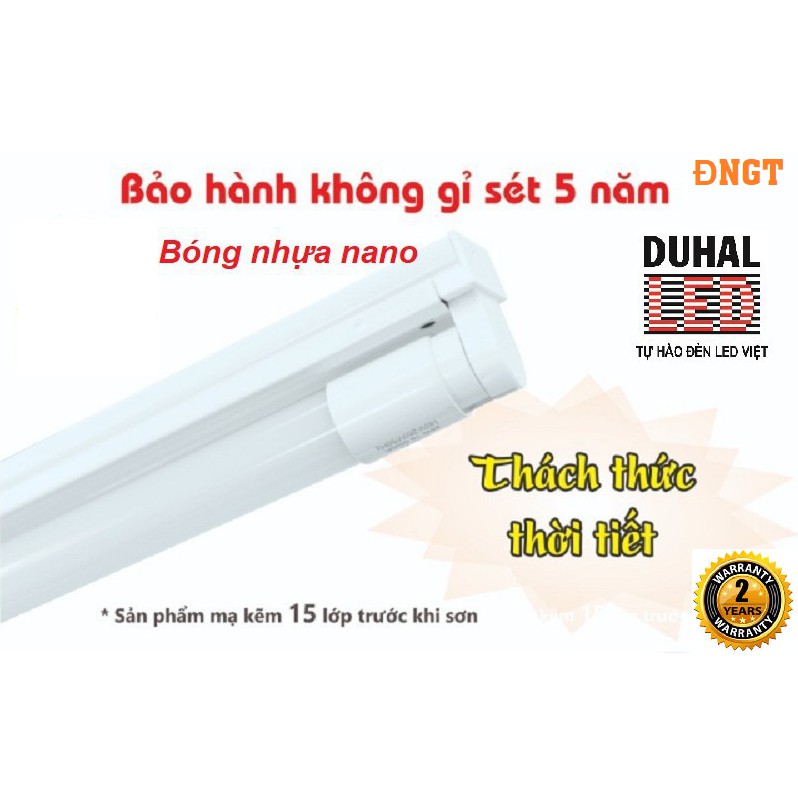 Bộ Máng Đèn Led Nhựa Nano 0.6M, 1M2  T8 DUHAL KDH