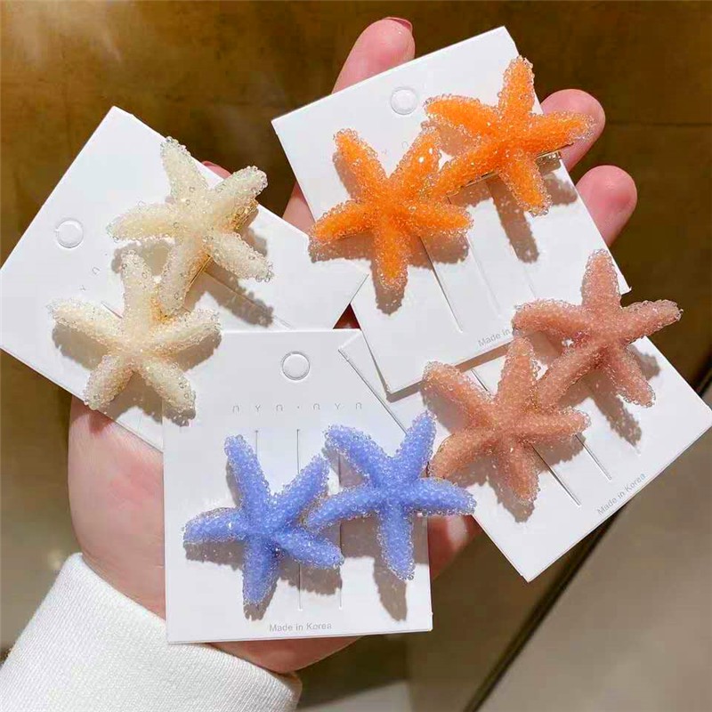 Kẹp tóc hình sao biển dễ thương hợp thời trang cho nữ