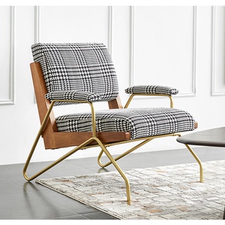Ghế sofa đơn bắc âu chân thép phun sơn tĩnh điện bọc nỉ cao cấp, sofa thư giãn HT009