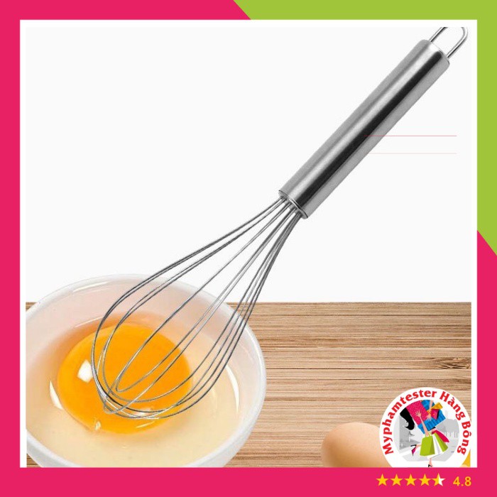 (SIÊU RẺ) Cây đánh trứng INOX cầm tay