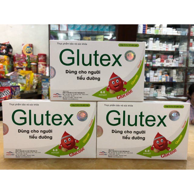 Glutex - Hỗ Trợ Ổn Định Đường Huyết- Hộp 3 vỉ x 10 viên nén