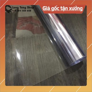 [ 1 MÉT ] Màng kính nhựa cứng trong suốt loại dày khổ 80cm