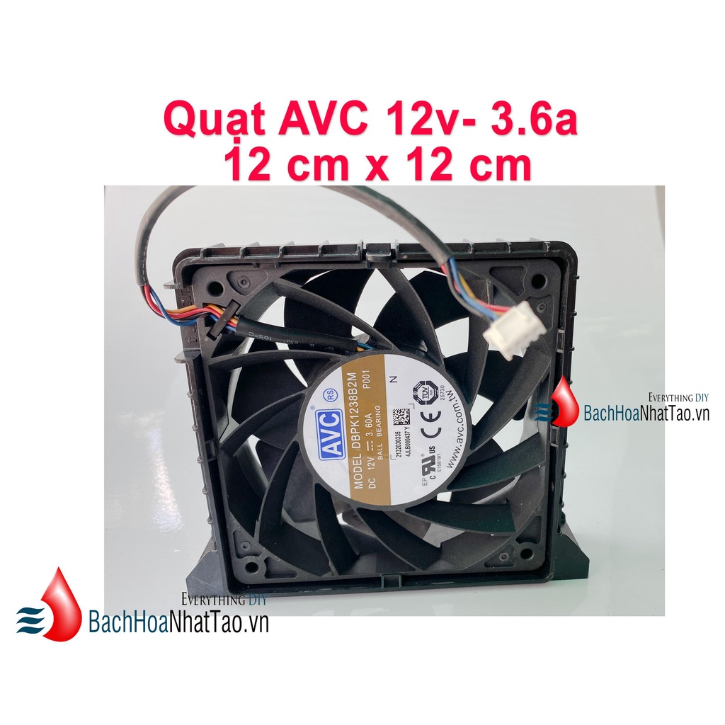 Quạt San AVC 120 12cmx12cm 12v-3.6a