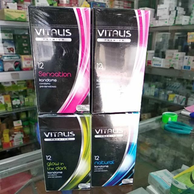 Bao Cao Su  VITALIS GLOW IN THE DARK   kéo dài thời gian truyền nhiệt nhanh hộp 12c