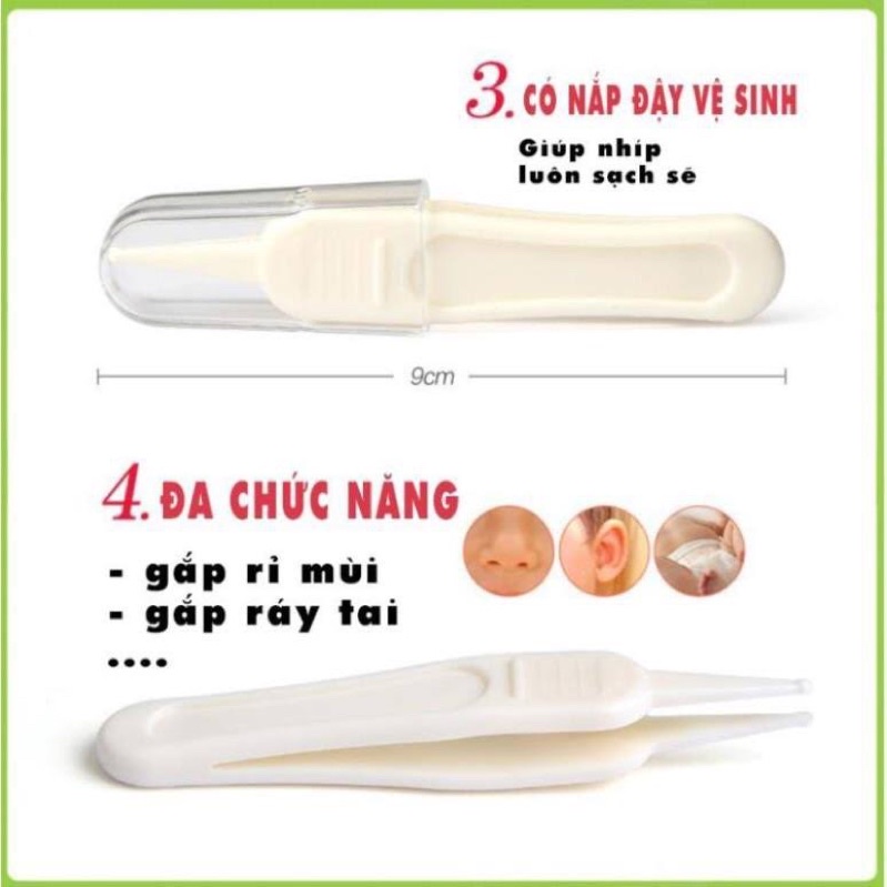 Gắp Rỉ Mũi Cho Bé, Vệ Sinh Mũi, Dụng Cụ Vệ Sinh Mũi Cho Bé Dễ Dàng, Không Đau, Không Xước Da