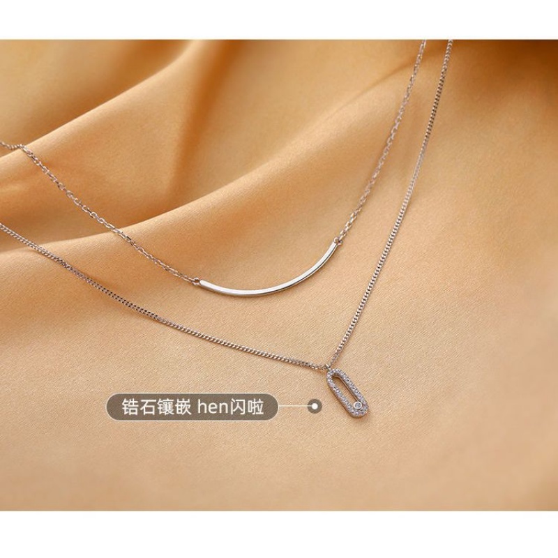 Vòng cổ Hai Lớp Không Phai Màu Thiết Kế Sang Trọng Thời Trang Cao Cấp Cho Nữ