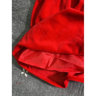 Váy nhung đỏ H&M bé gái 6-9 tháng