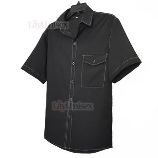 Sơ mi nam tay lỡ chỉ nổi