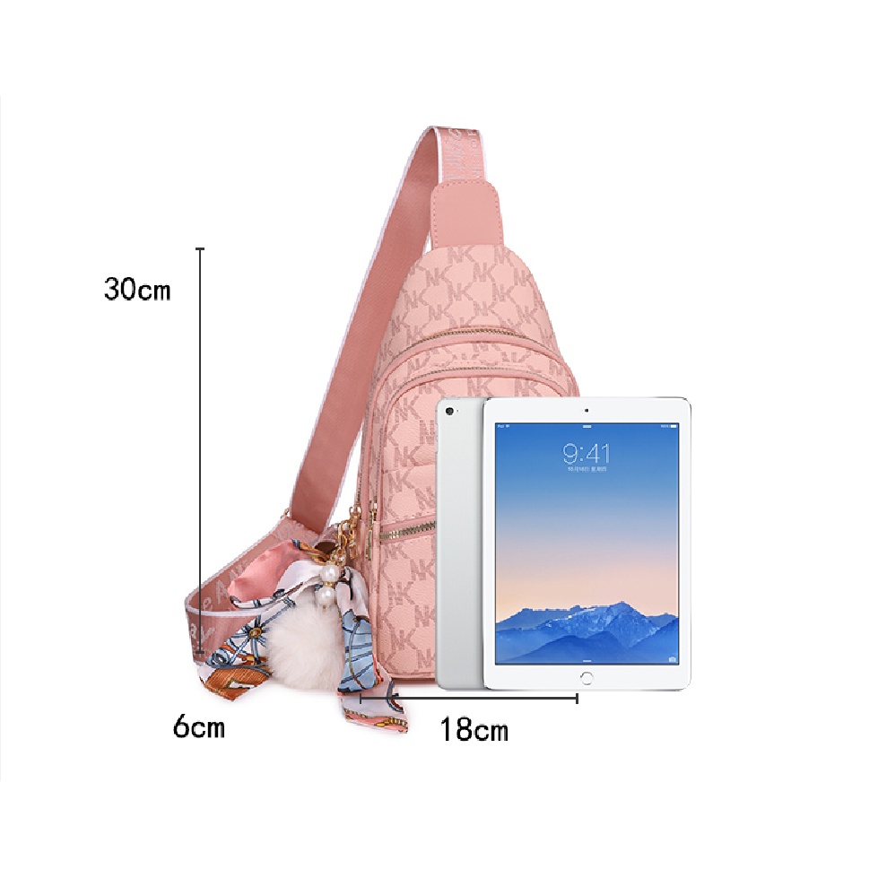 Túi Đeo Chéo Ngực Chất Liệu Da Mềm Thời Trang Cá Tính Cho Nữ