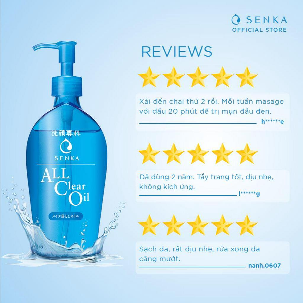 Dầu tẩy trang Senka All Clear Oil 230ml (Mới)_14847