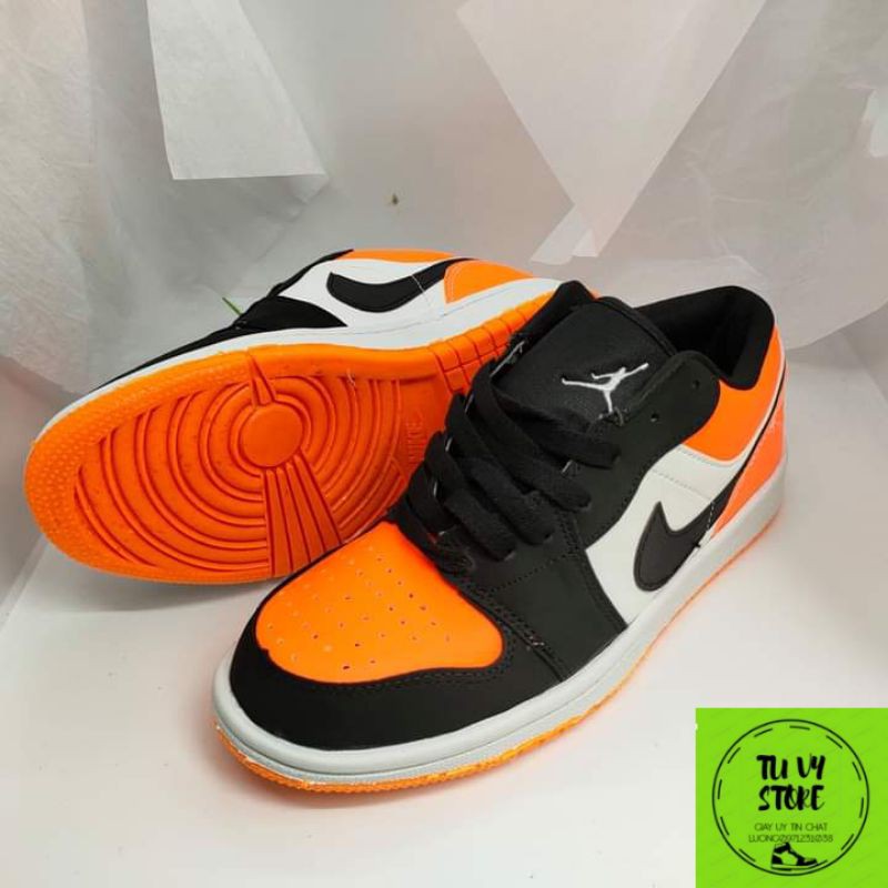 [Full box + bill]  giày thể thao JD cao cổ thấp cổ đen cam phong cách thời trang nam nữ đủ size 35-43 | BigBuy360 - bigbuy360.vn