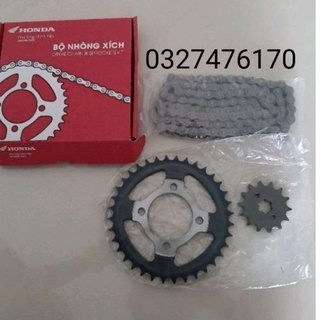 Bộ nhông sên dĩa xe DREAM, WAVE ALPHA, ZX zin honda