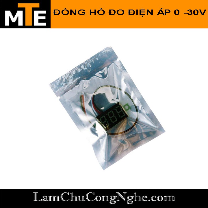 Đồng hồ led đo điện áp 1 chiều DC 5- 30V 0.36"