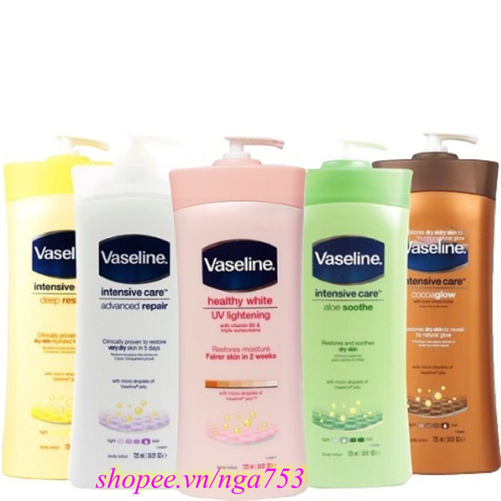 Sữa Dưỡng Thể Vaseline 725ml - Màu Vàng 100% chính hãng. shop 99K cung cấp và bảo trợ.