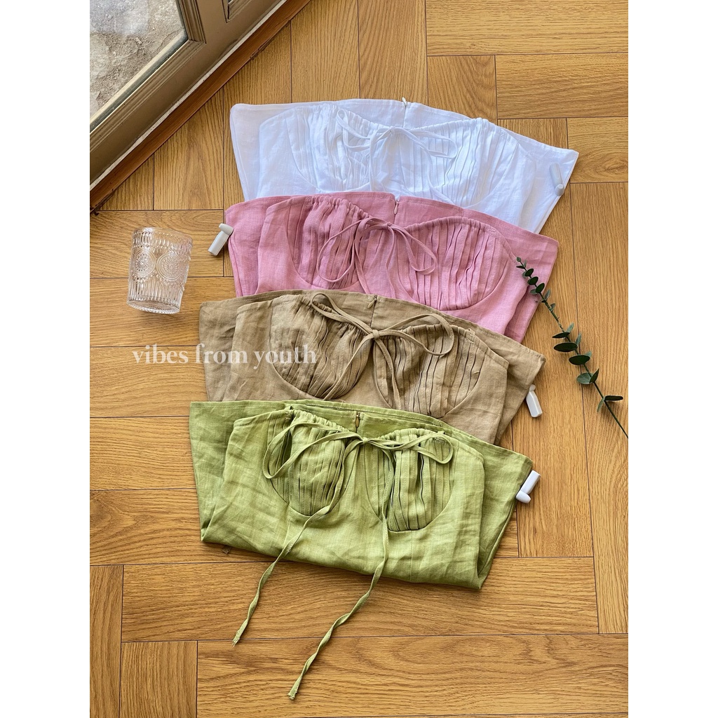 ÁO 2 DÂY NGỰC NHÚN VỎ SÒ_AV1273