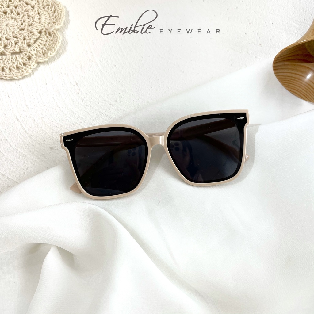 Gọng kính râm cho bé nhiều màu siêu xinh, nhựa dẻo mắt chống Uv400 Emilie eyewear phụ kiện thời trang