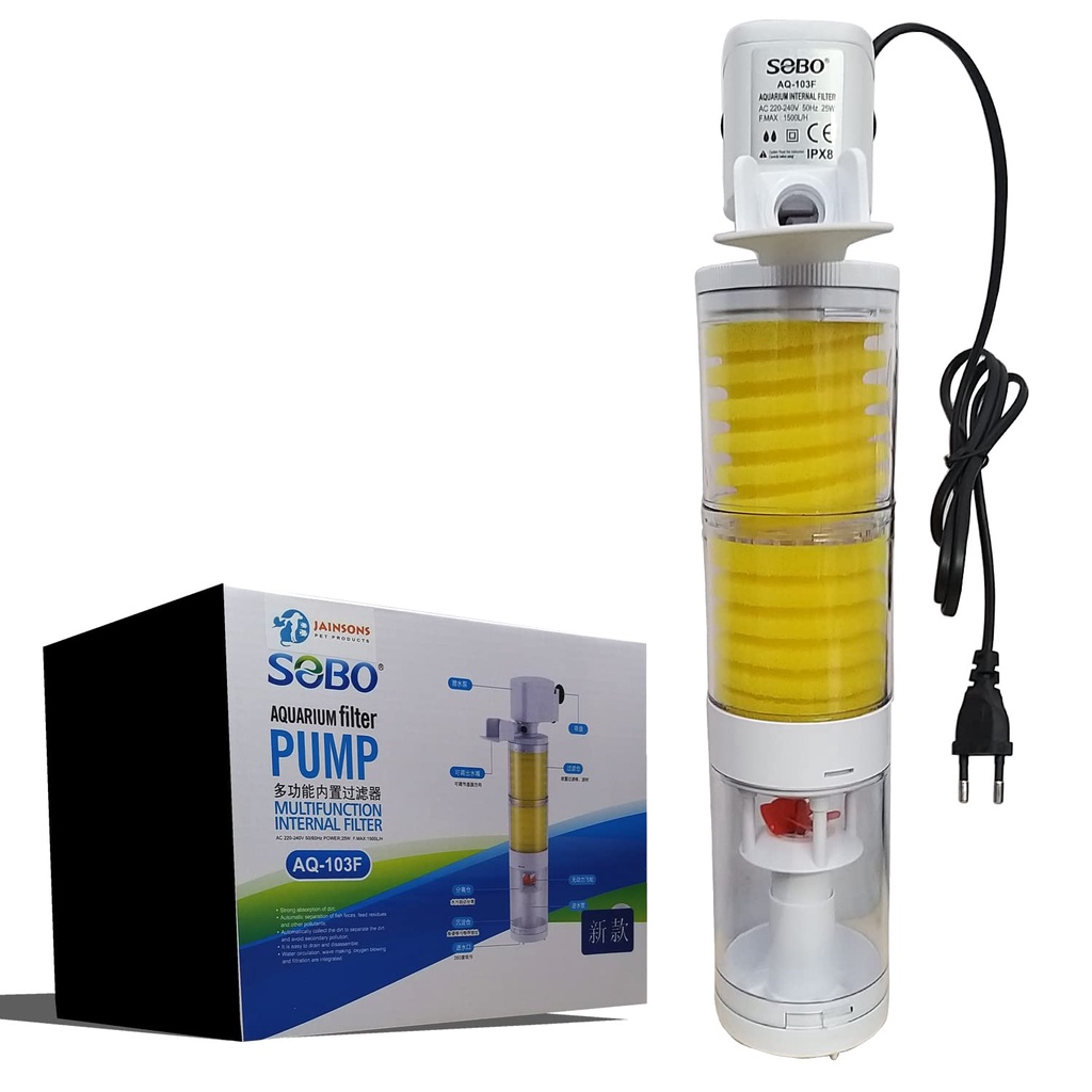 Máy Lọc Chìm Sobo AQ101F AQ102F AQ103F AQ104F- Bộ Lọc Nước  Hút Phân Bể Cá
