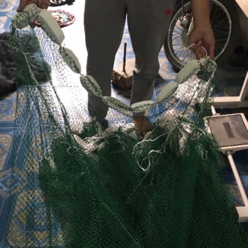 Lưới vét cá bằng dù cao 2m dài 30m chất liệu dù hàng thái lan hàng gia công y hình giá rẻ giảm giá sele y hình