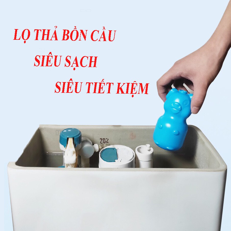 Lọ thả bồn cầu hình con lợn khử mùi hôi, diệt khuẩn &amp; vết Ố vàng