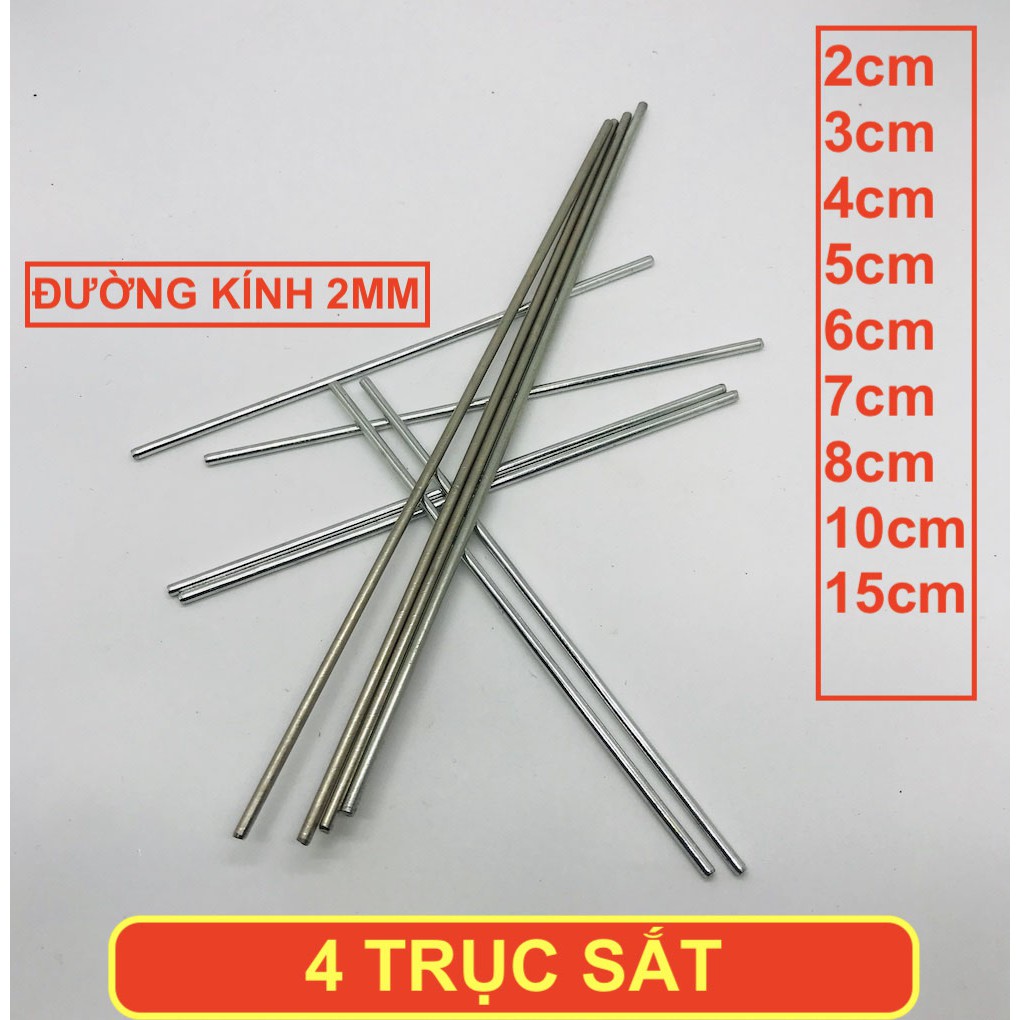 4 Trục sắt 2mm trục bánh xe DIY - LK0191