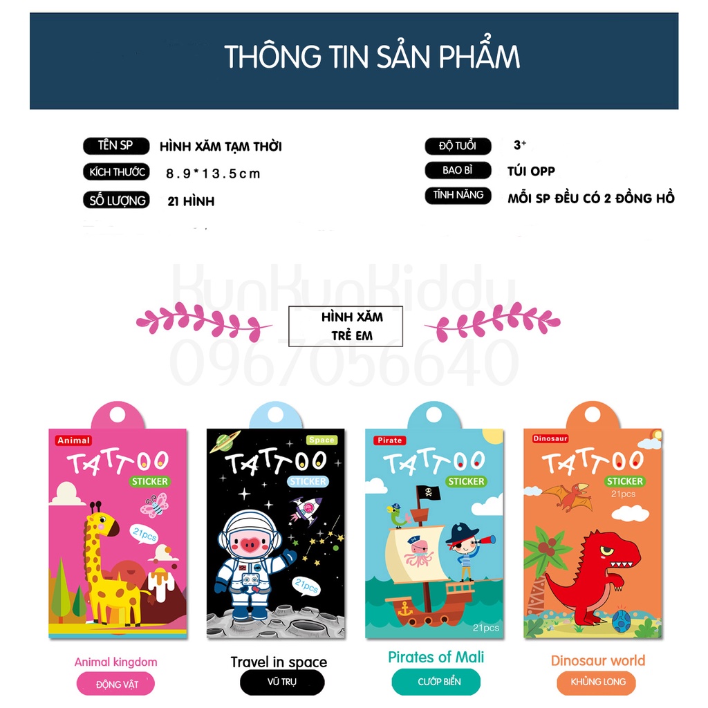 Hình xăm tạm thời An Toàn Cho Trẻ Em