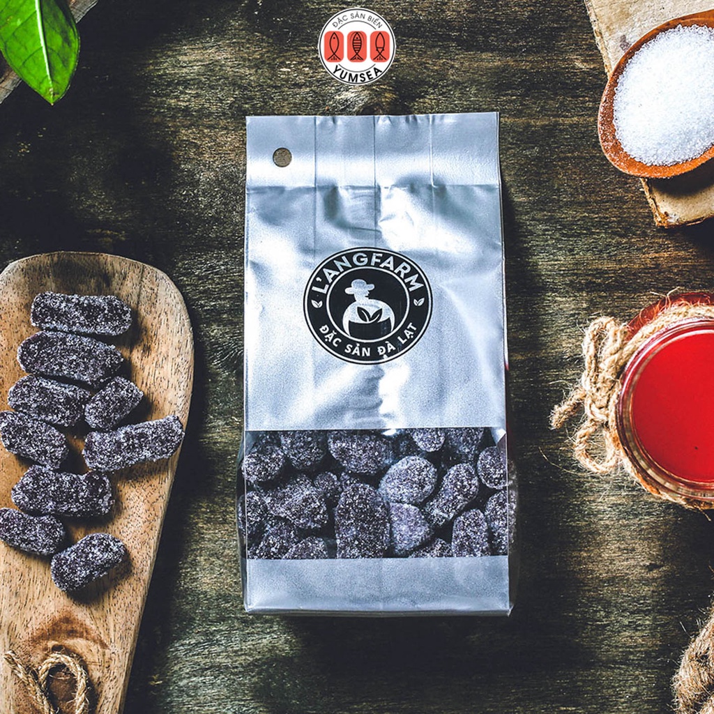 Kẹo hương dâu tằm L'angfarm, 180g, bịch, mẫu túi bạc