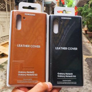 Ốp lưng Leather Cover Note 10 - Note 10 Plus chính hãng Samsung