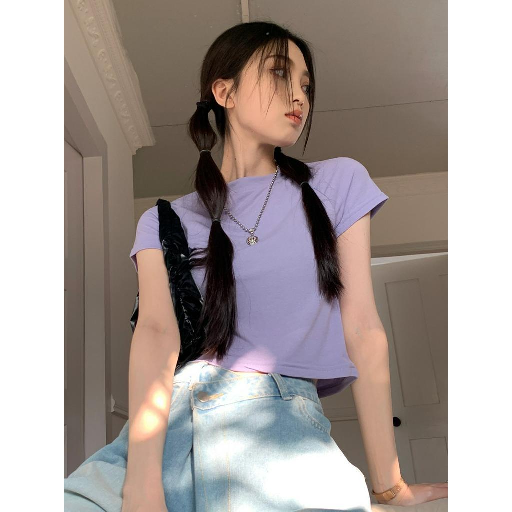 61559 Áo Thun Mỏng Vừa Vặn Nhìn Ngắn