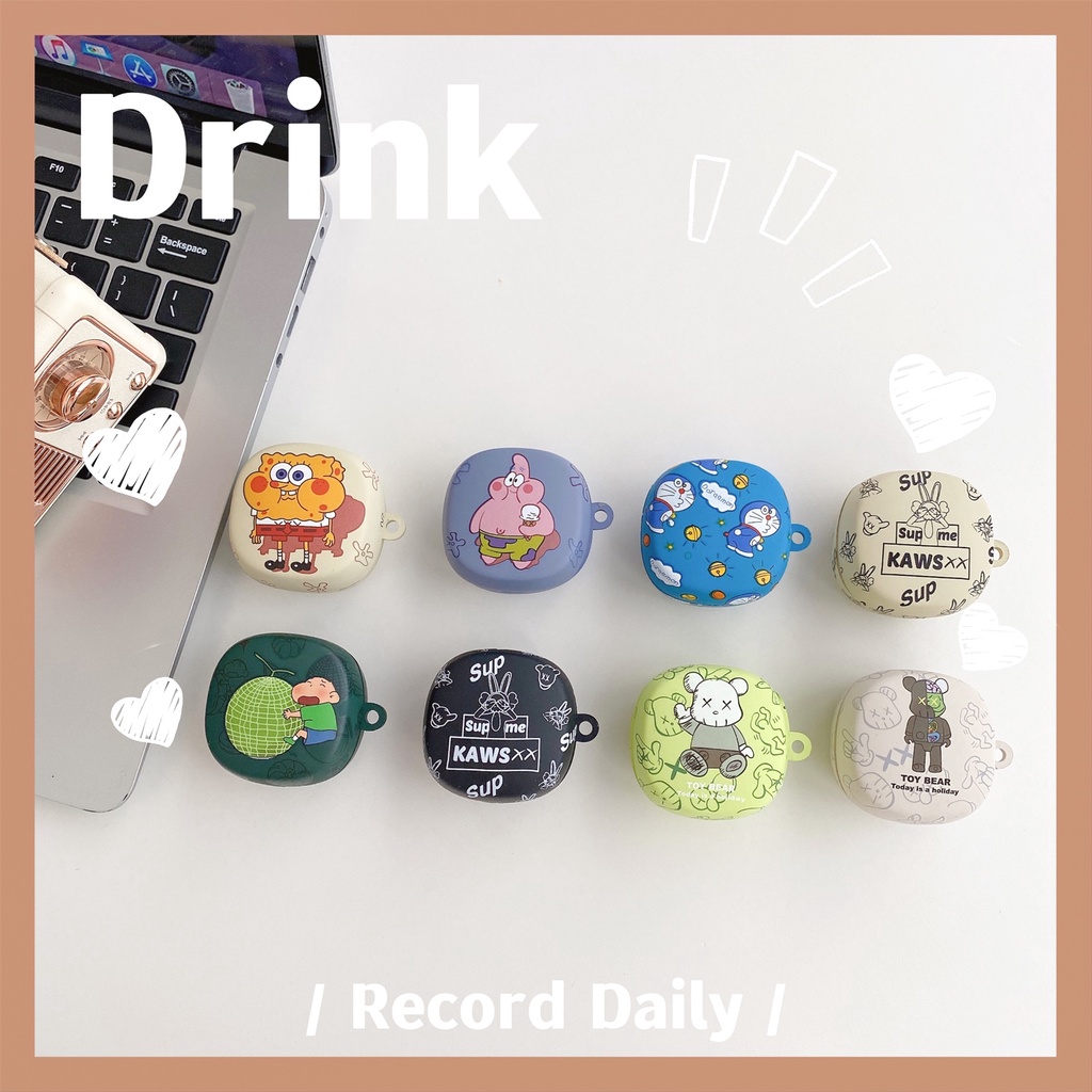 Vỏ Bảo Vệ Hộp Sạc Tai nghe không dây Baseus Bowie WM02 Bằng TPU Mềm Chống Sốc Họa Tiết Hoạt Hình Dễ Thương