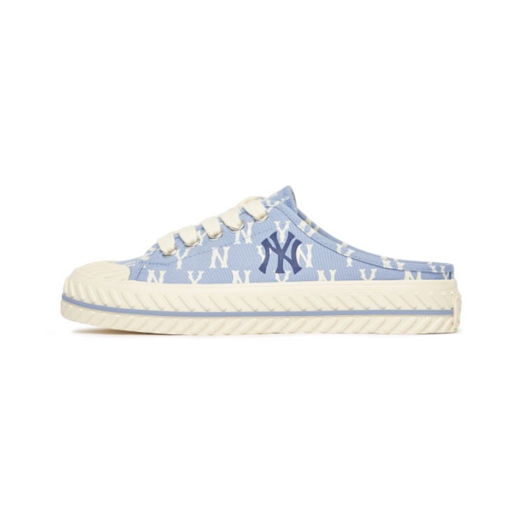 GIÀY Đạp Gót MLB MULE Monogram Màu BLUE - Code: 3AMUM212N-50BLL