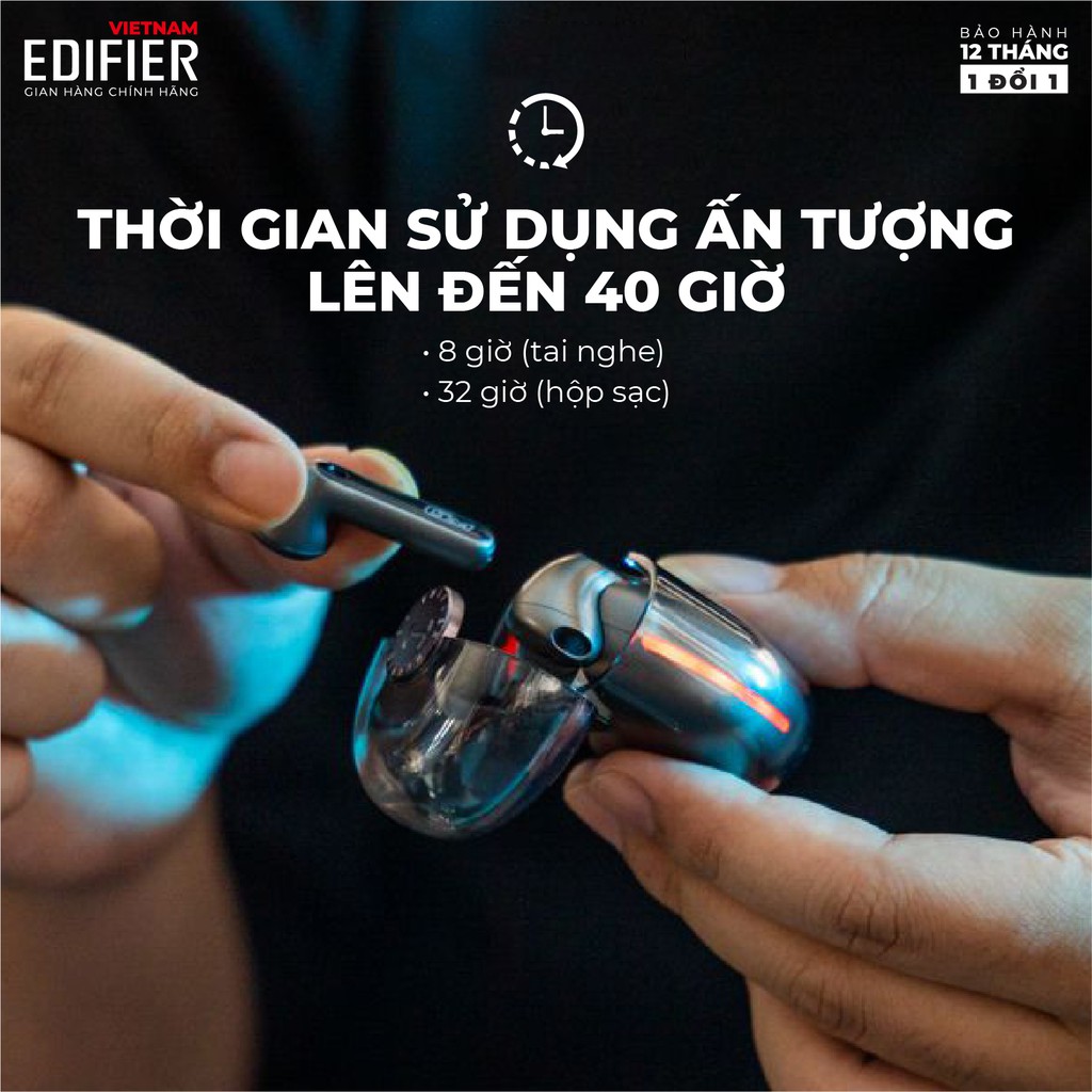 Tai nghe bluetooth 5.2 gaming EDIFIER HECATE GM5 40 giờ phát nhạc Khử tiếng ồn Hàng chính hãng Bảo hành 12 tháng 1 đổi 1