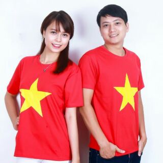 [ XƯỞNG BUÔN ] ÁO CỜ SAO VÀNG COTTON 100%