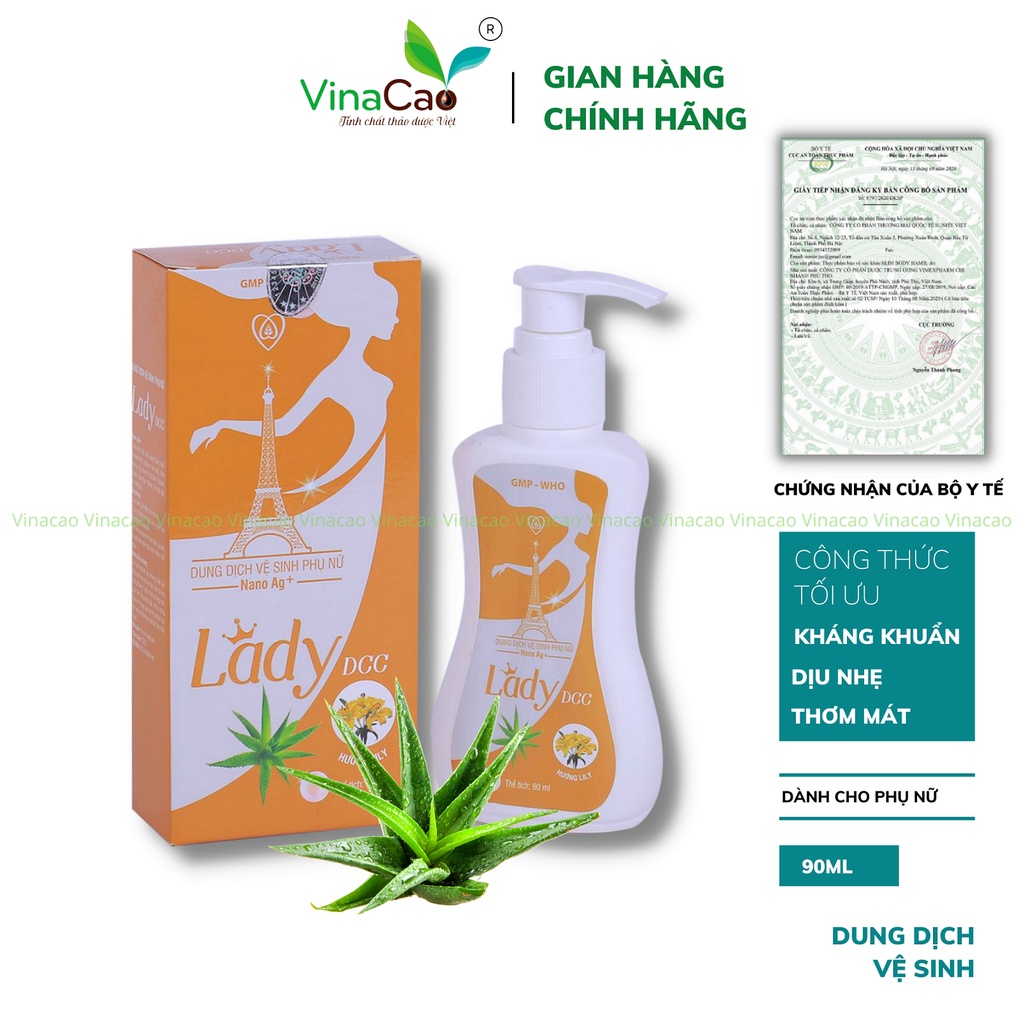 (Nano Bạc) DUNG DỊCH VỆ SINH PHỤ NỮ LADY DCC