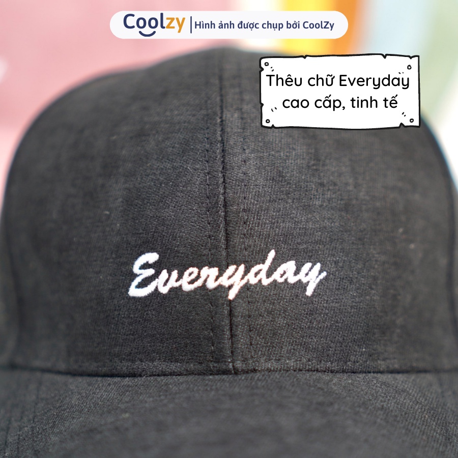 [Mã FAMARAL1 giảm 10K đơn 50K]Mũ lưỡi trai ❤️ Nón kết thêu chữ Everyday phong cách Ulzzang form unisex nam nữ N10