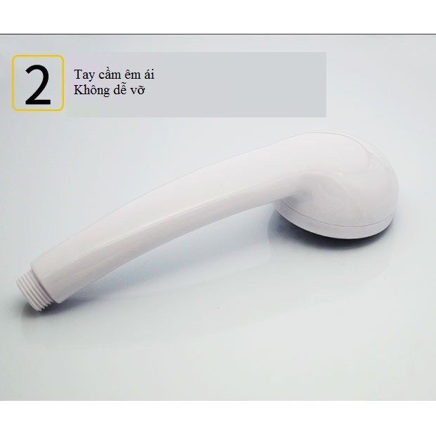 Vòi sen tăng áp phòng tắm nhựa ABS cao cấp VS1872