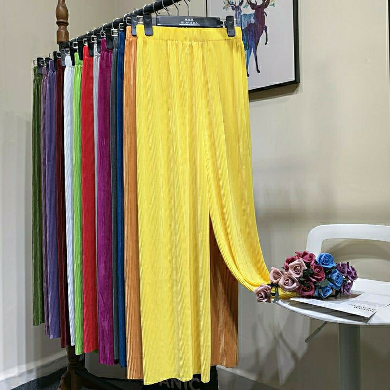 Quần Xếp Ly Nữ Có Thể Cắt Gấu Không Bị Rút Sợi [Hàng Sẵn]