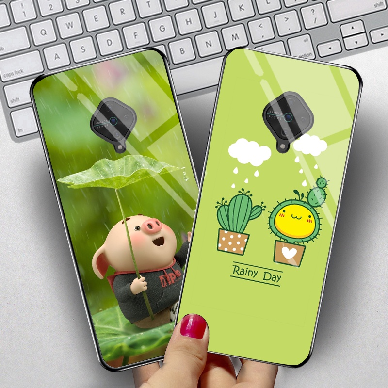 Ốp Vivo S1 Pro mặt kính gương bóng