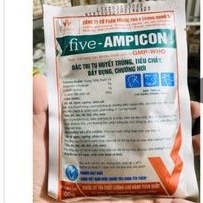 Five Ampicon phân xanh, phân trắng tiêu chảy cáp, tụ huyết trùng ở gà, lợn - gói 100gram