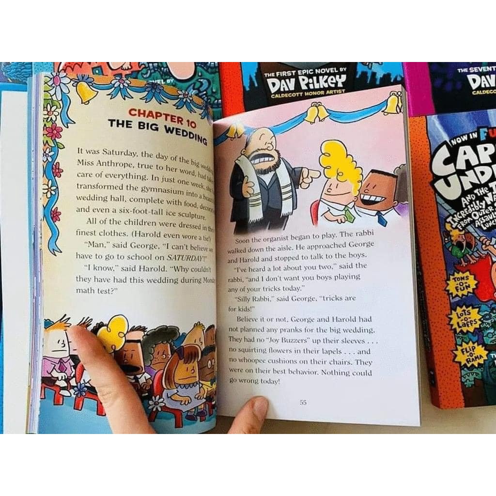 SIÊU NHÂN QUẦN CHÍP - CAPTAIN UDERPANT 12 cuốn có màu