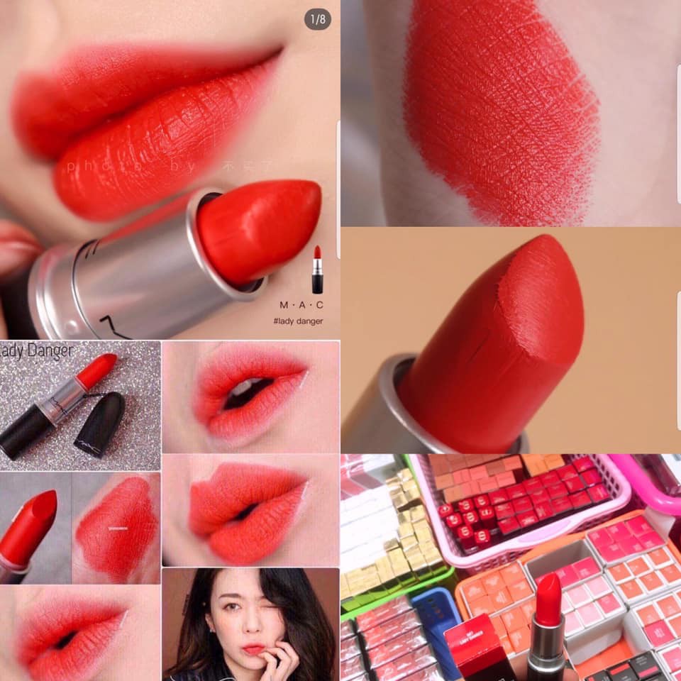 [Authentic 100%] Son Mac Lady Danger Đỏ Cam