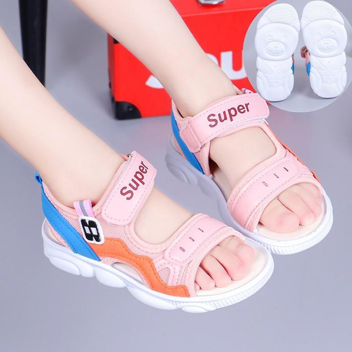 [Size 27-33] Giày Sandal Bé Trai / Bé Gái Thể Thao Đế Gấu Số 8 (2-8 tuổi) SD135