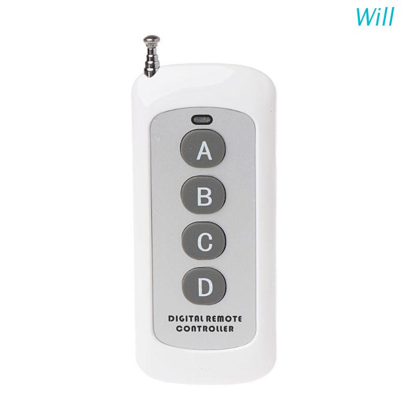 Công Tắc Điều Khiển Từ Xa Không Dây 4 Kênh 433MHz DC 12V RF Cho Đèn LED