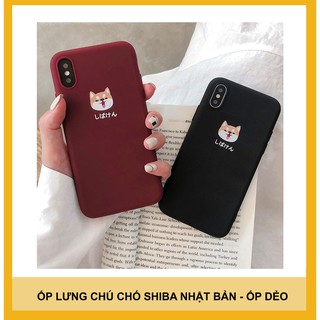 Ốp lưng iphone chú chó shiba nhật trơn - Ốp iphone 5/5s/6/6s/7/8/7plus/8plus/Xs/Xsmax/11/11promax B2-1