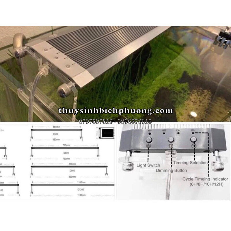 ĐÈN WEEK RAPTOR - LED WRGB THUỶ SINH CHUYÊN TRỒNG CÂY THUỶ SINH